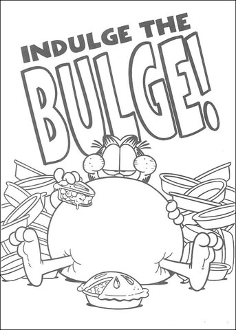 Indulge The Bulge  Coloring Page